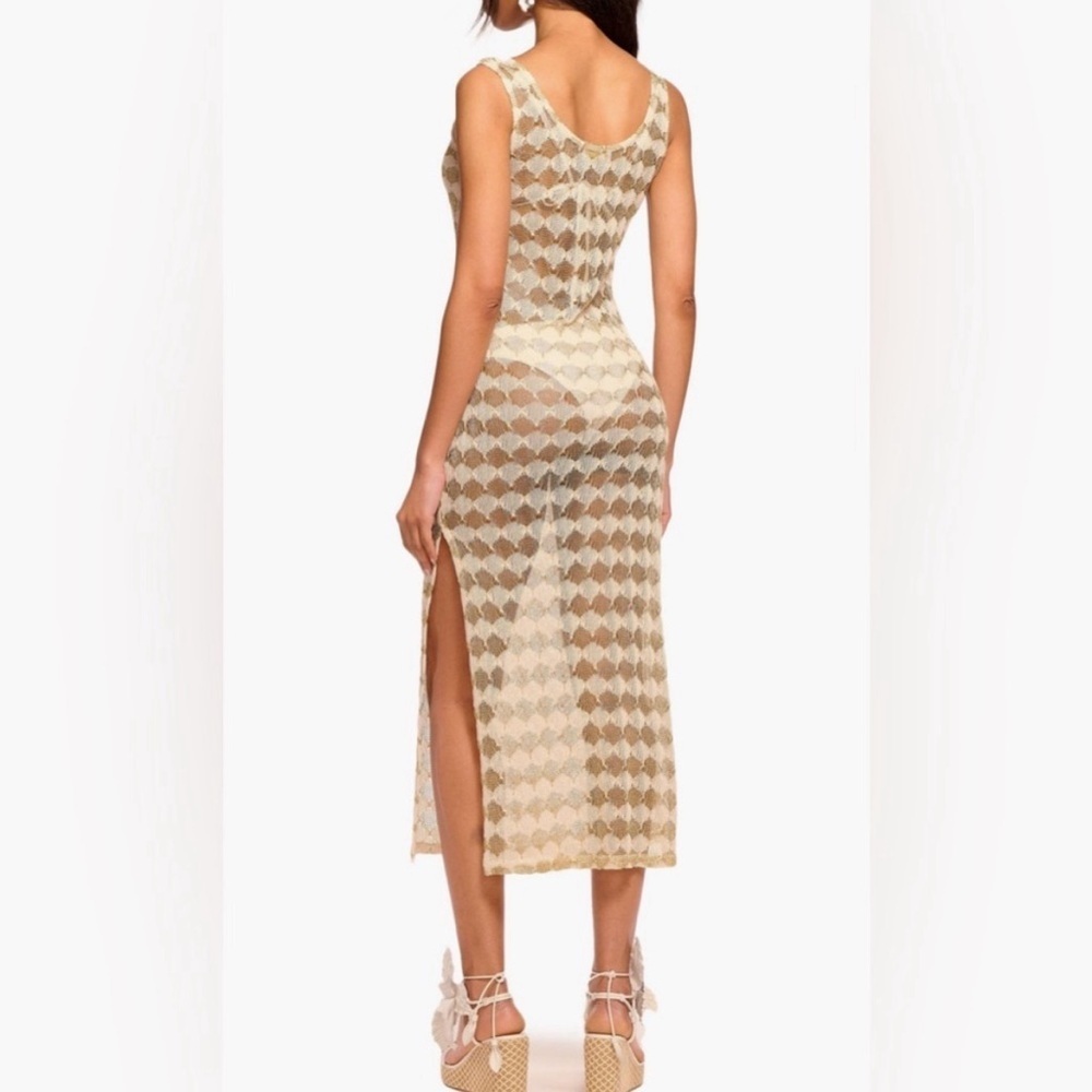 Ramy Brook Angely Crochet Coverup Midi Dress Size M - Picture 2 of 8